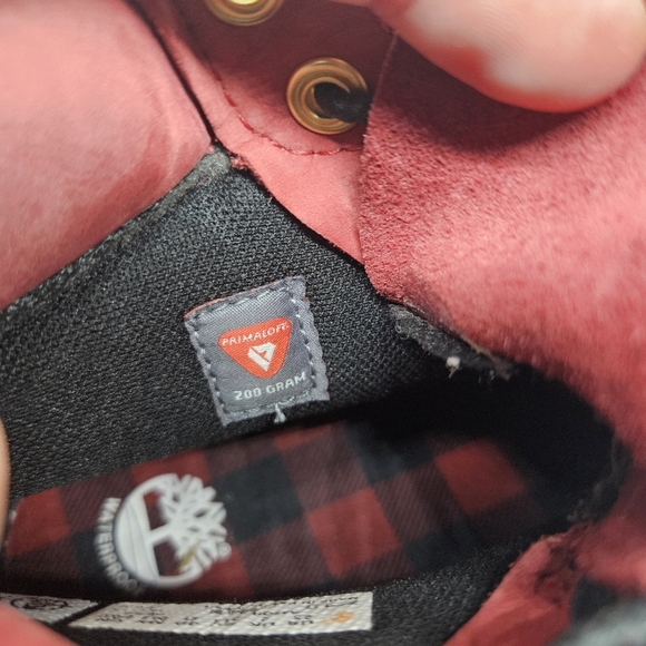 Timberland youth premium 6 inch waterproof boot red size 2.5 - Picture 9 of 11